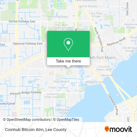 Coinhub Bitcoin Atm map