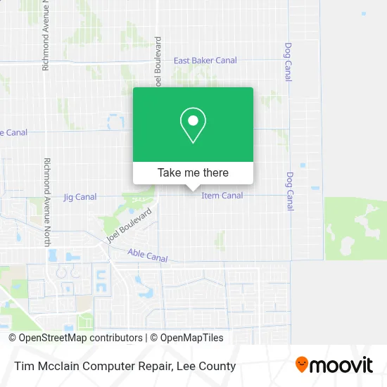 Tim Mcclain Computer Repair map