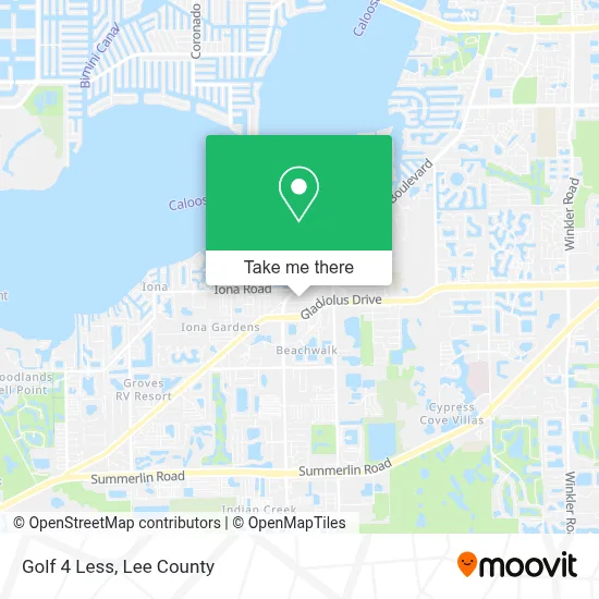 Golf 4 Less map