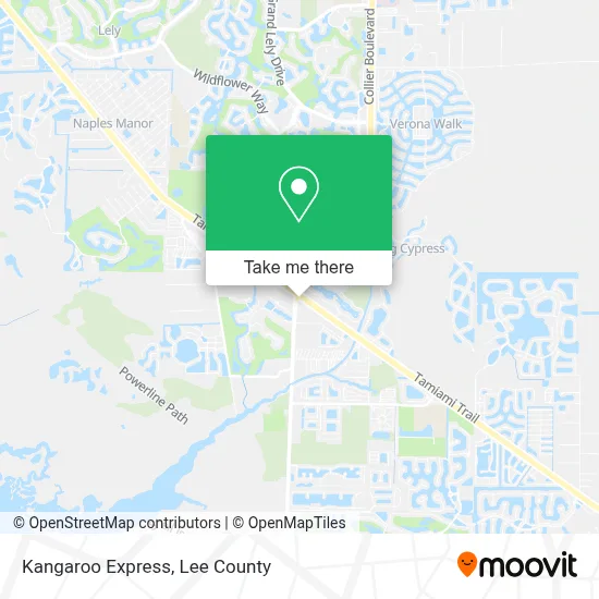 Kangaroo Express map