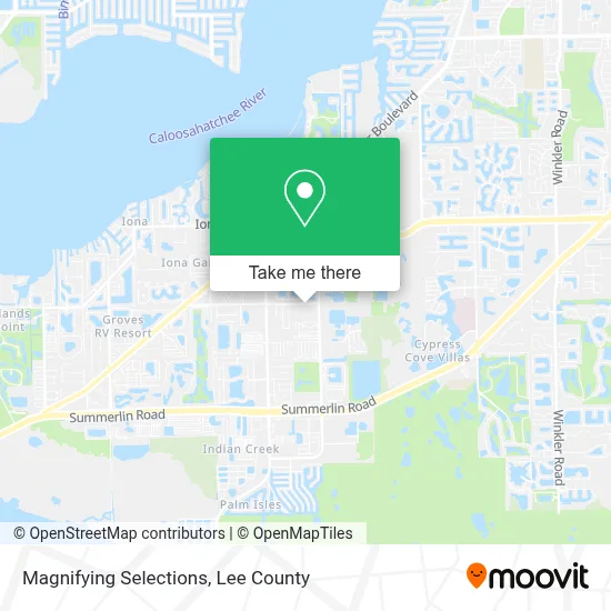 Magnifying Selections map