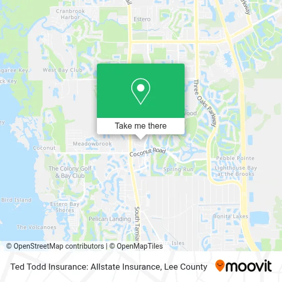 Ted Todd Insurance: Allstate Insurance map