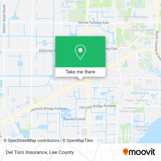 Del Toro Insurance map