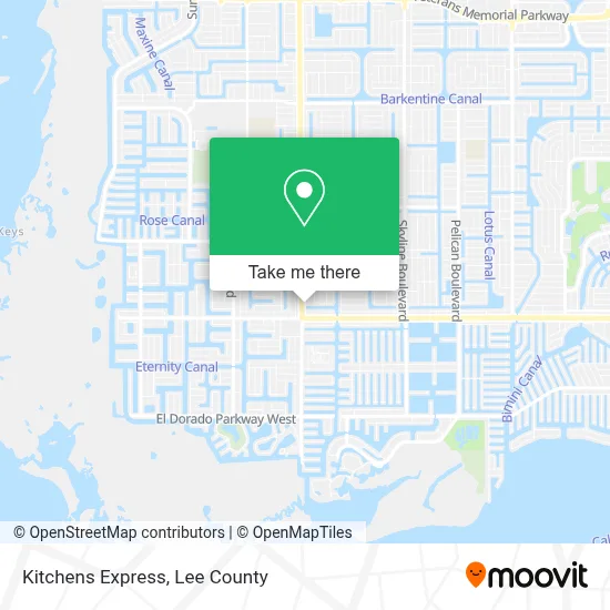 Kitchens Express map