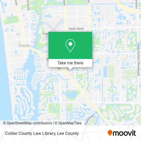 Collier County Law Library map