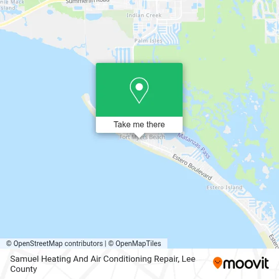 Samuel Heating And Air Conditioning Repair map