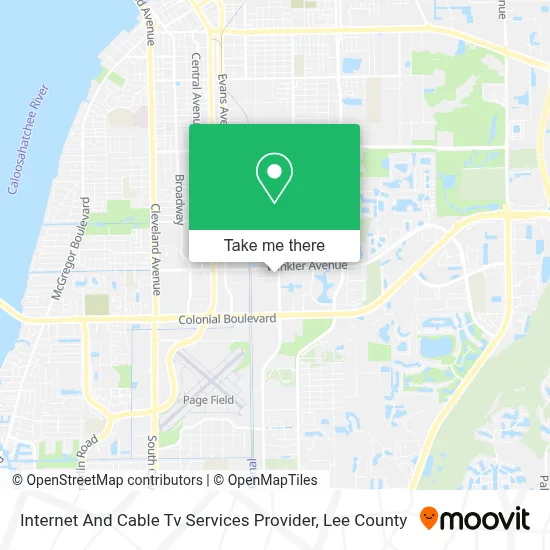 Internet And Cable Tv Services Provider map