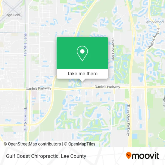 Gulf Coast Chiropractic map