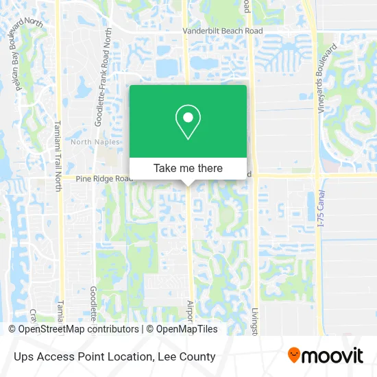 Ups Access Point Location map