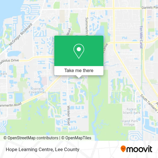 Hope Learning Centre map
