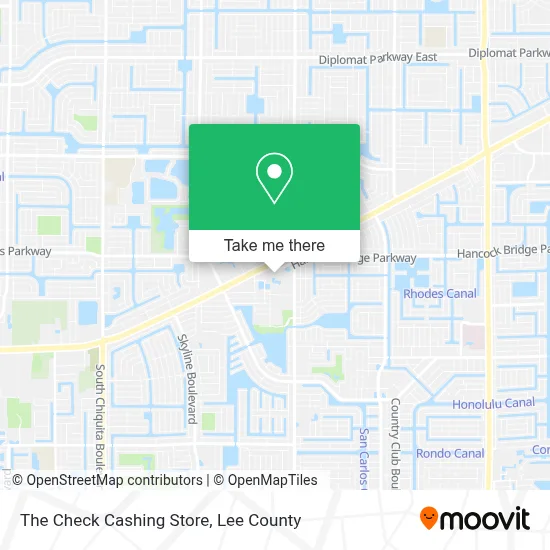 The Check Cashing Store map