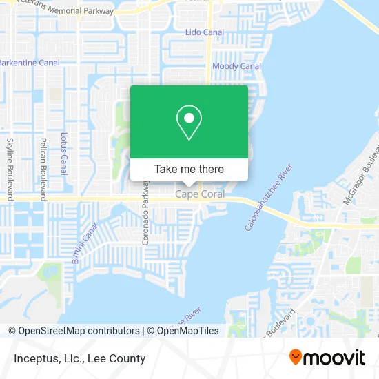 Inceptus, Llc. map