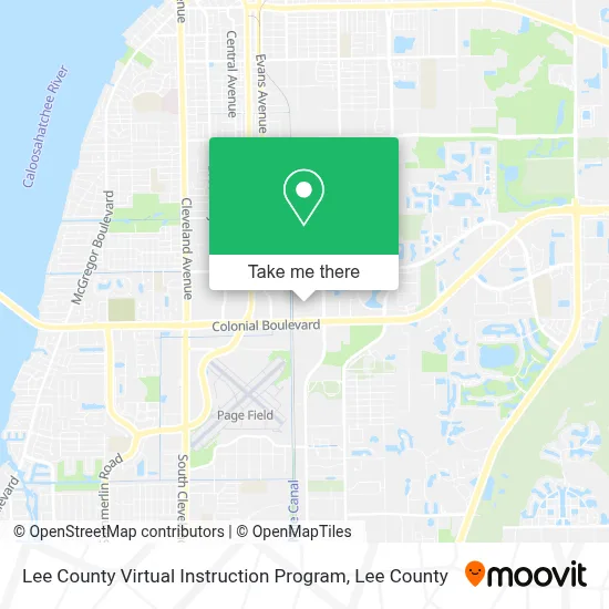 Lee County Virtual Instruction Program map