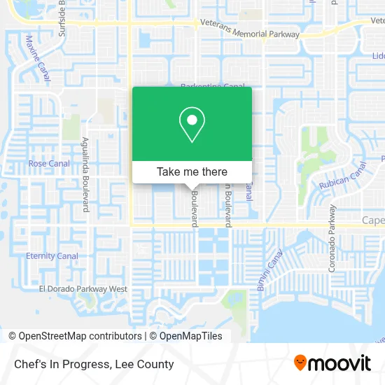 Chef's In Progress map