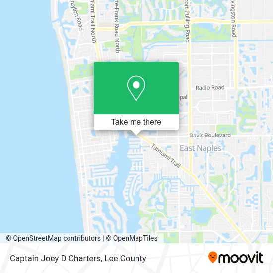 Captain Joey D Charters map