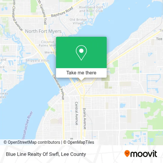 Blue Line Realty Of Swfl map
