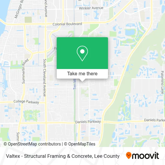 Valtex - Structural Framing & Concrete map