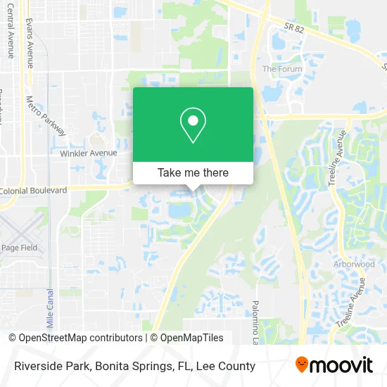 Riverside Park, Bonita Springs, FL map