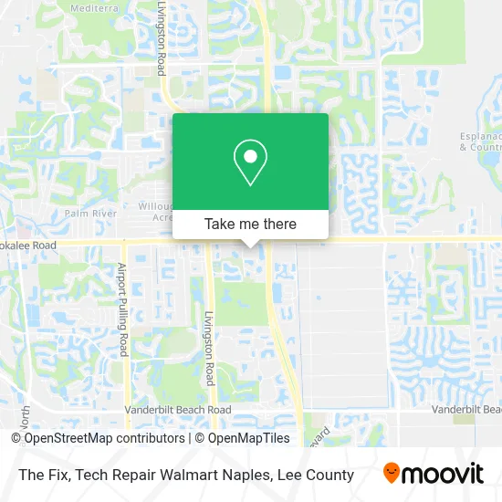 The Fix, Tech Repair Walmart Naples map