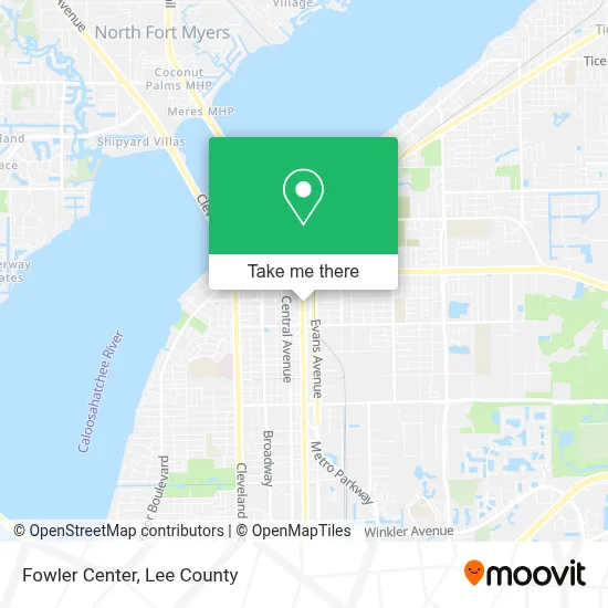 Fowler Center map