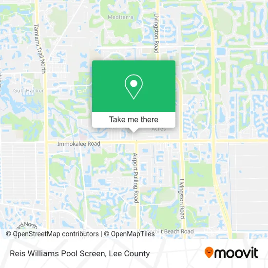 Reis Williams Pool Screen map