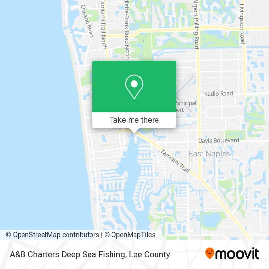 A&B Charters Deep Sea Fishing map