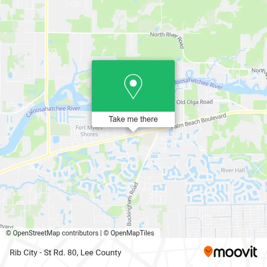 Rib City - St Rd. 80 map