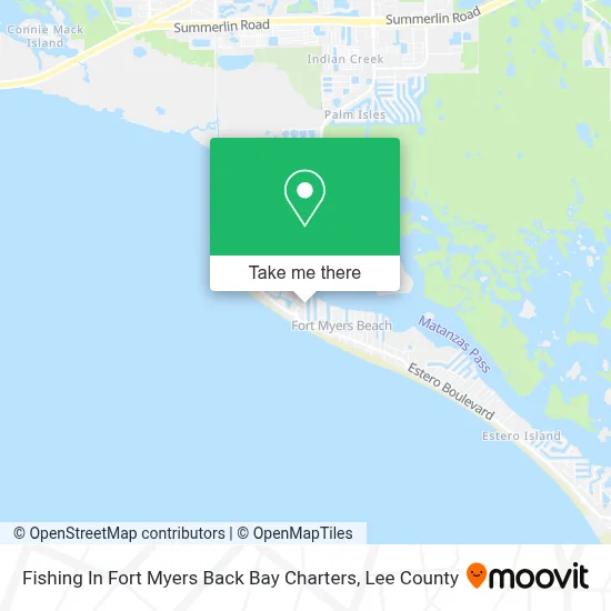 Fishing In Fort Myers Back Bay Charters map