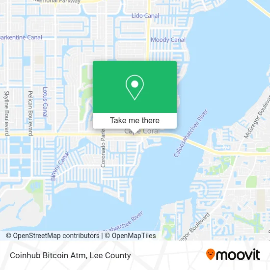 Coinhub Bitcoin Atm map