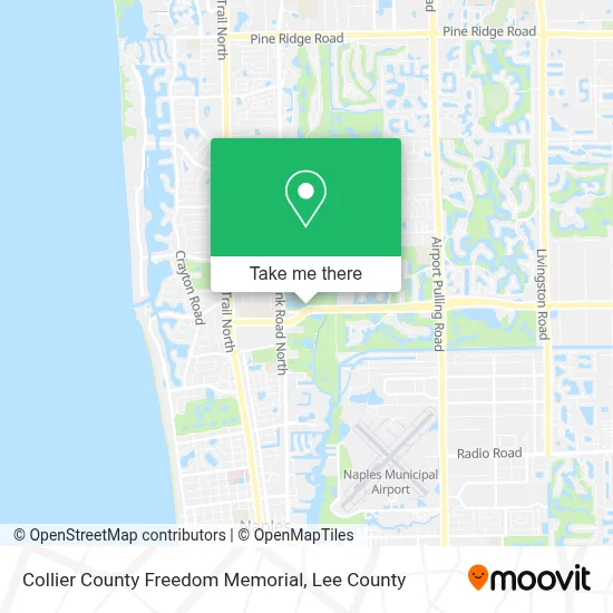 Collier County Freedom Memorial map