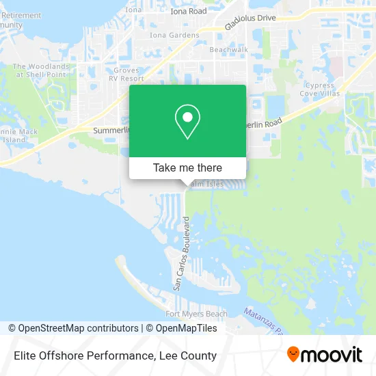 Elite Offshore Performance map