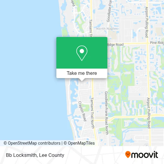 Bb Locksmith map
