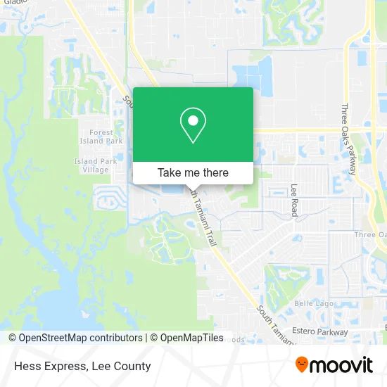 Hess Express map