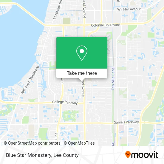 Blue Star Monastery map