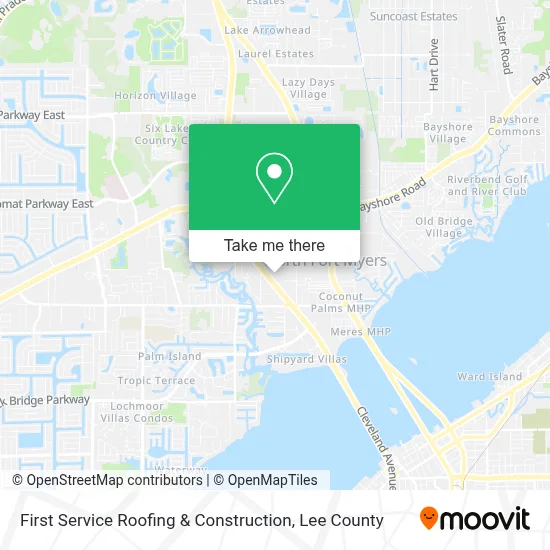 First Service Roofing & Construction map