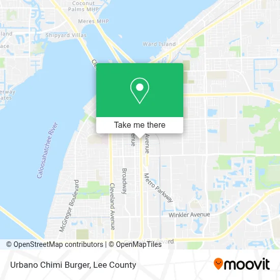 Urbano Chimi Burger map