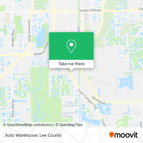 Auto Warehouse map