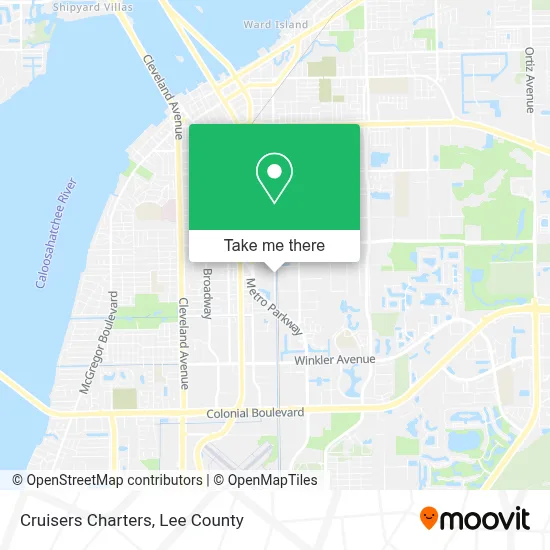 Cruisers Charters map