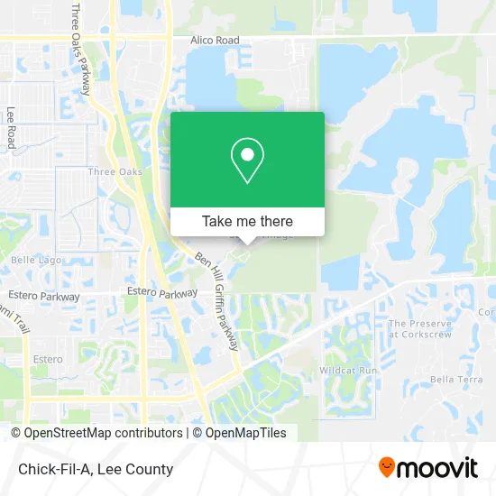 Chick-Fil-A map