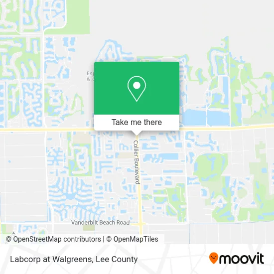 Labcorp at Walgreens map