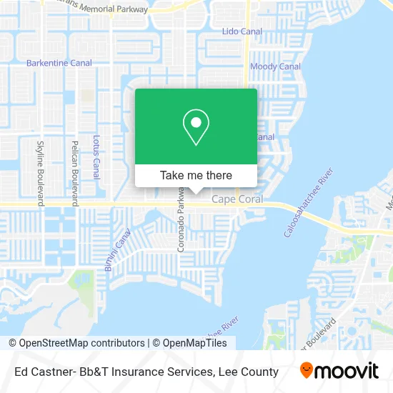Ed Castner- Bb&T Insurance Services map