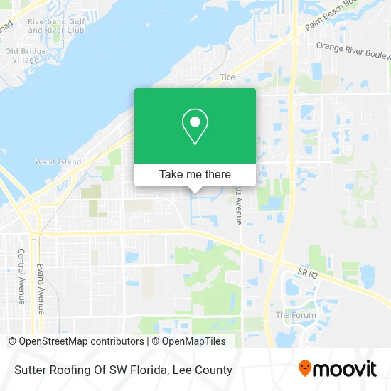 Sutter Roofing Of SW Florida map
