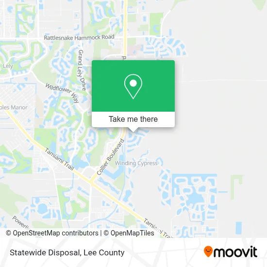 Statewide Disposal map