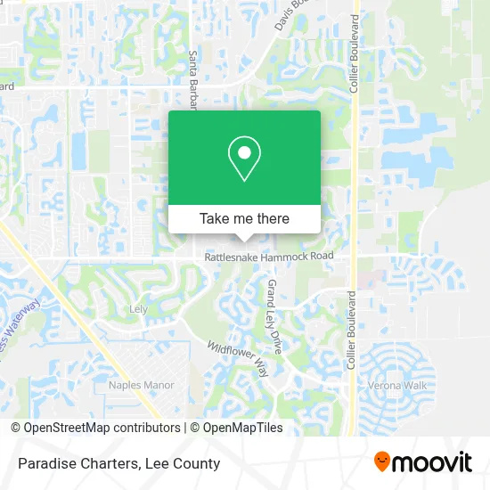 Paradise Charters map
