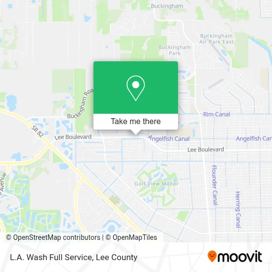 L.A. Wash Full Service map