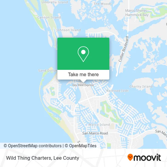 Wild Thing Charters map