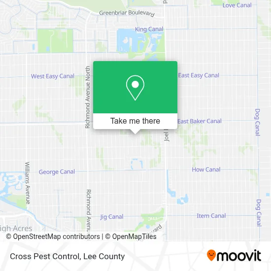 Cross Pest Control map