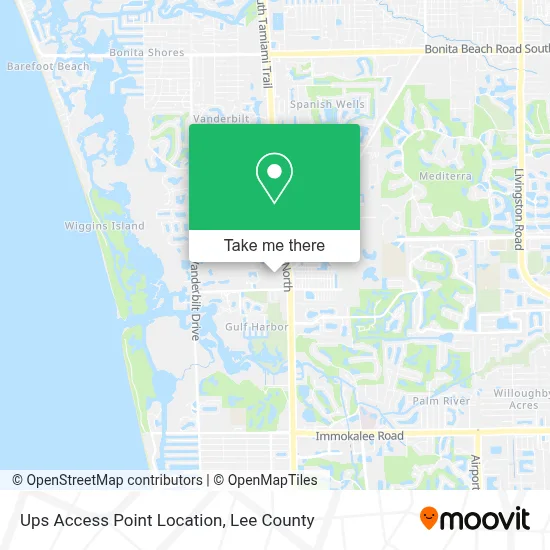 Ups Access Point Location map