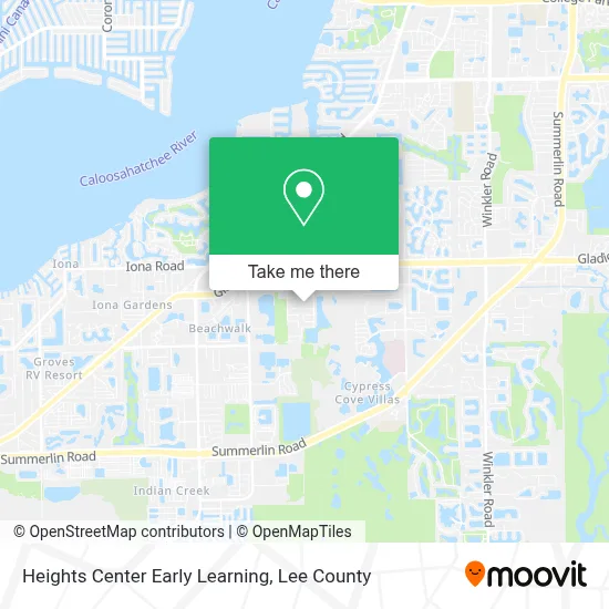 Heights Center Early Learning map