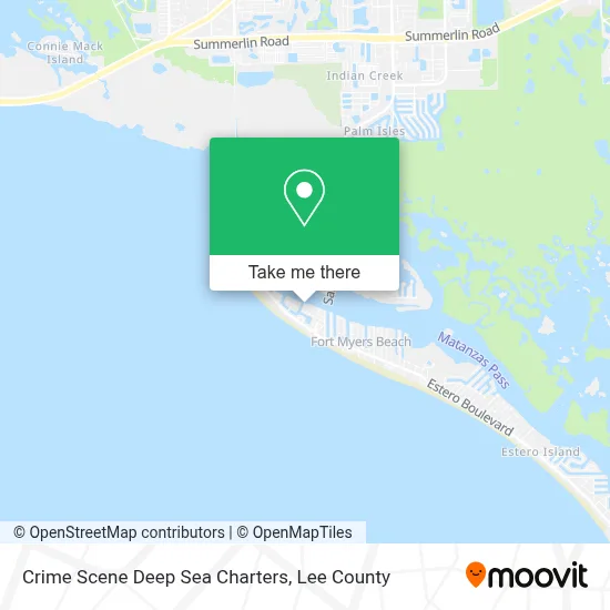 Crime Scene Deep Sea Charters map